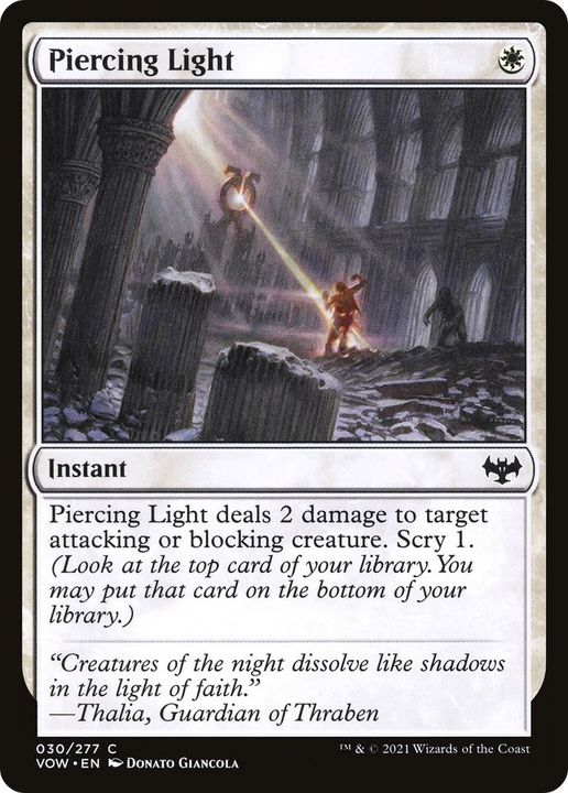 Piercing Light in the group Magic the Gathering / Types / Colors / White at Proxyprinters.com (30921)