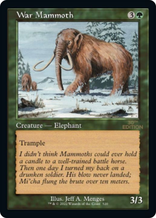 War Mammoth in the group Magic the Gathering / Sets / 30th Anniversary Edition at Proxyprinters.com (30933)