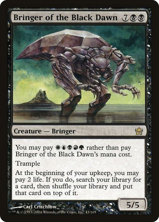 Bringer of the Black Dawn in the group Magic the Gathering / Types / Colors / Black at Proxyprinters.com (30954)