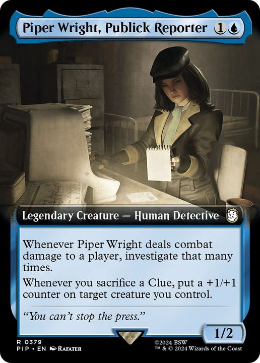 Piper Wright, Publick Reporter in the group Magic the Gathering / Types / Creatures / Human at Proxyprinters.com (30961)