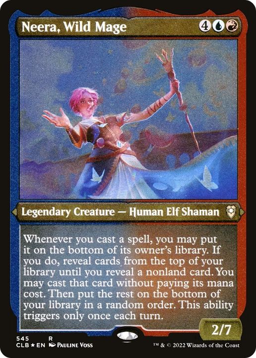 Neera, Wild Mage in the group Magic the Gathering / Types / Colors / Multicolors / R, U at Proxyprinters.com (31068)