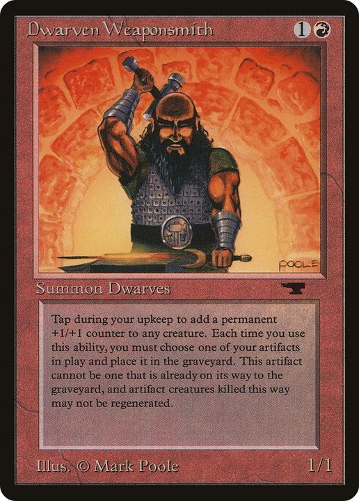 Dwarven Weaponsmith in the group Magic the Gathering / Types / Colors / Red at Proxyprinters.com (3107)