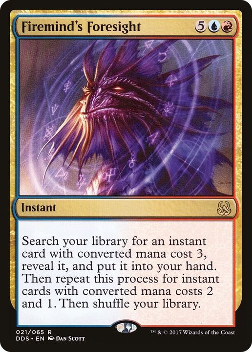 Firemind's Foresight in the group Magic the Gathering / Sets / Duel Decks: Mind vs. Might at Proxyprinters.com (31120)