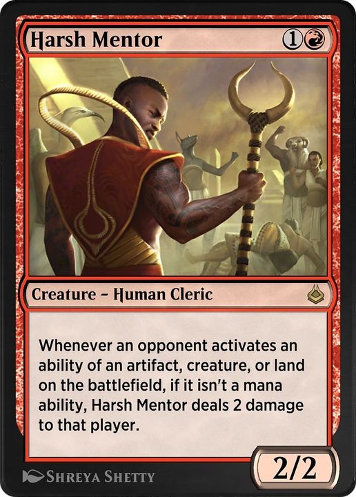 Harsh Mentor in the group Magic the Gathering / Types / Creatures / Human at Proxyprinters.com (31121)