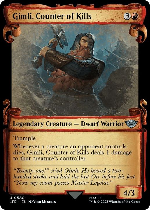 Gimli, Counter of Kills in the group Magic the Gathering / Types / Creatures / Warrior at Proxyprinters.com (31142)