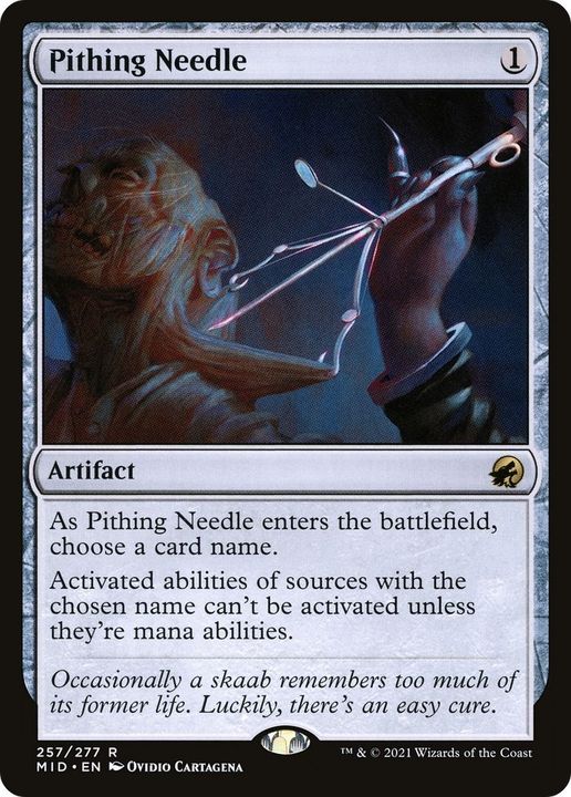 Pithing Needle in the group Magic the Gathering / Types / Artifacts / Artifact at Proxyprinters.com (31149)