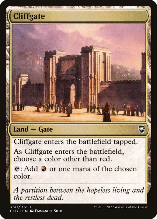 Cliffgate in the group Magic the Gathering / Types / Colors / Colorless at Proxyprinters.com (31158)