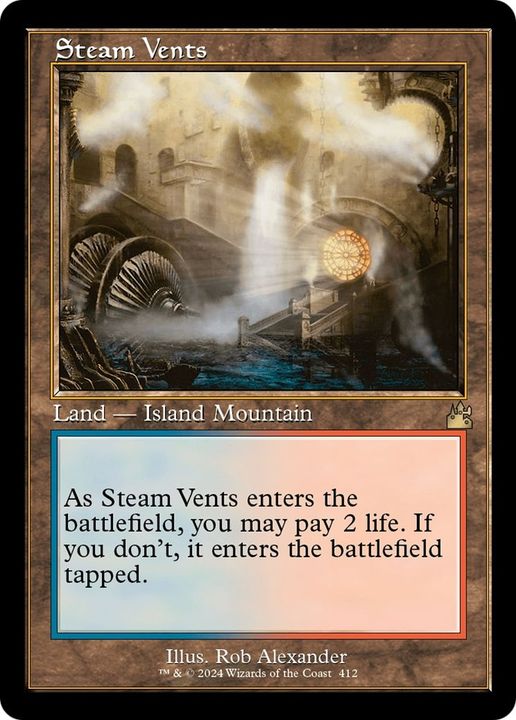 Steam Vents in the group Magic the Gathering / Types / Land / Mountain at Proxyprinters.com (31159)