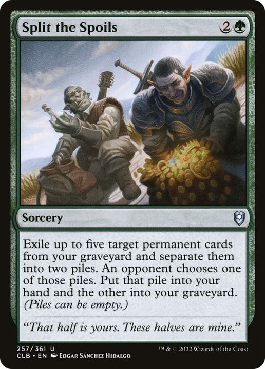 Split the Spoils in the group Magic the Gathering / Types / Colors / Green at Proxyprinters.com (31185)