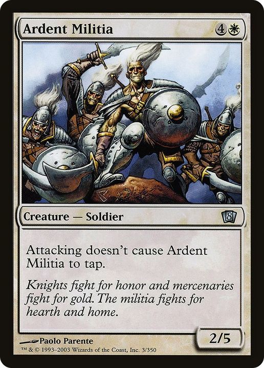 Ardent Militia in the group Magic the Gathering / Sets / Eighth Edition at Proxyprinters.com (31203)