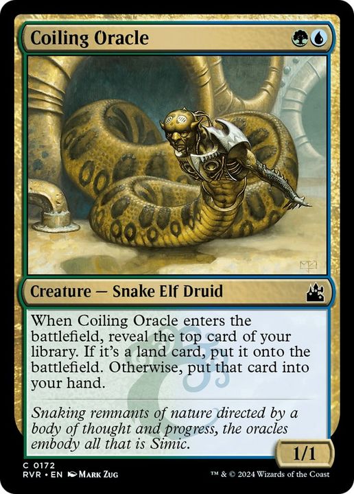 Coiling Oracle in the group Magic the Gathering / Types / Colors / Multicolors / G, U at Proxyprinters.com (31225)