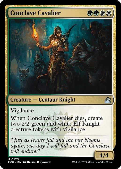 Conclave Cavalier in the group Magic the Gathering / Types / Colors / Multicolors / G, W at Proxyprinters.com (3124)