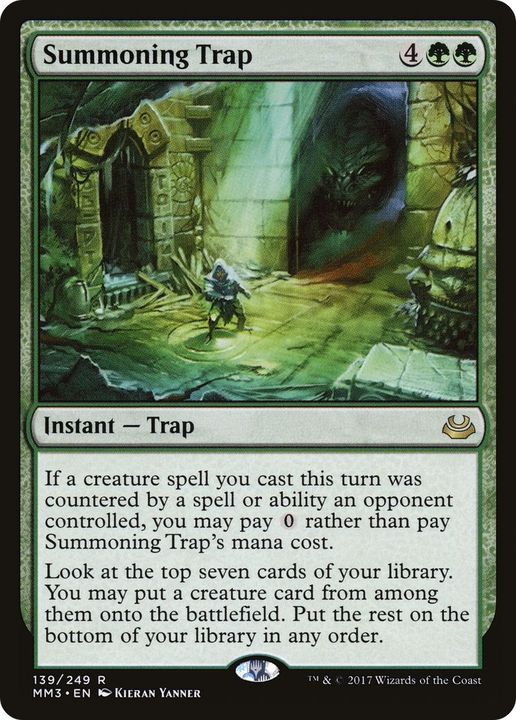 Summoning Trap in the group Magic the Gathering / Types / Colors / Green at Proxyprinters.com (31250)