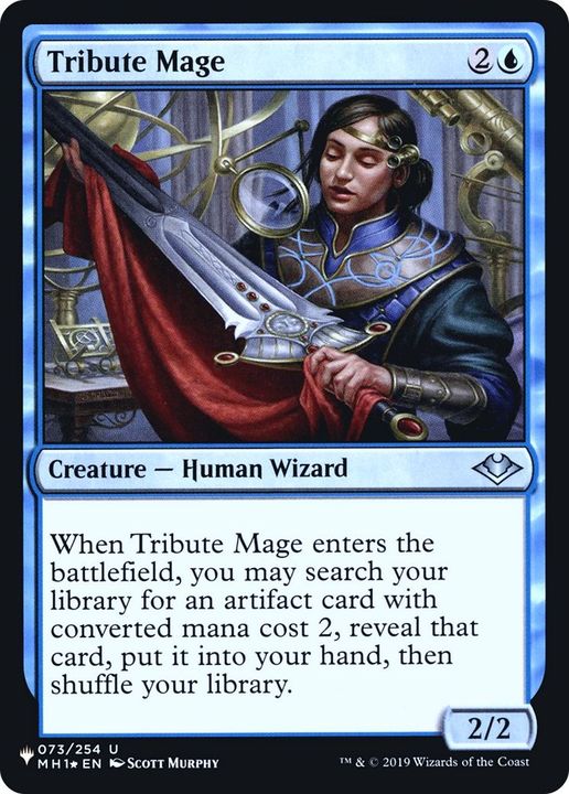 Tribute Mage in the group Magic the Gathering / Types / Creatures / Wizard at Proxyprinters.com (3128)