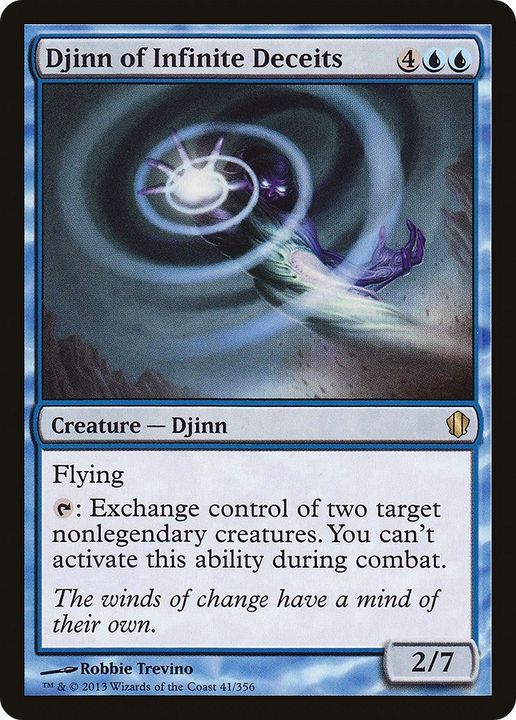 Djinn of Infinite Deceits in the group Magic the Gathering / Types / Colors / Blue at Proxyprinters.com (31288)