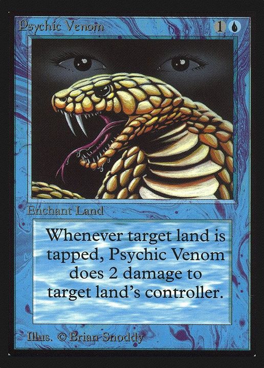 Psychic Venom in the group Magic the Gathering / Types / Colors / Blue at Proxyprinters.com (31341)