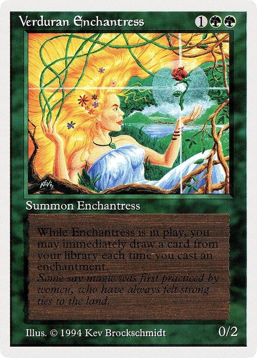 Verduran Enchantress in the group Magic the Gathering / Types / Creatures / Human at Proxyprinters.com (31351)