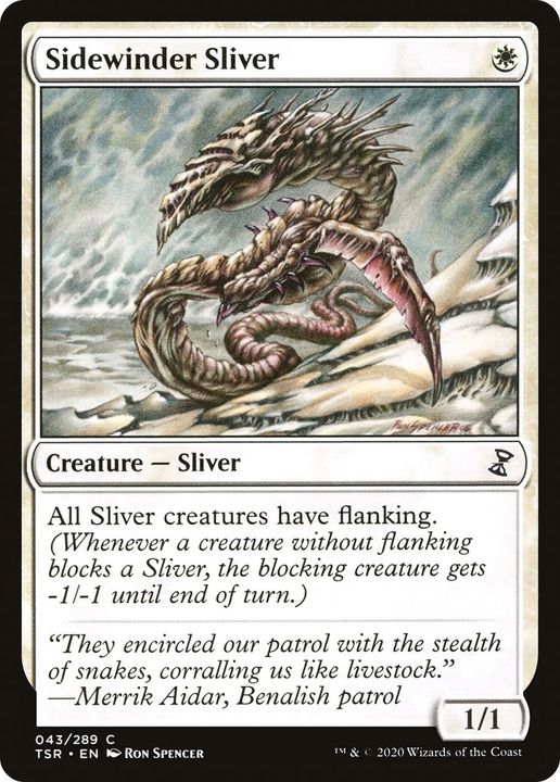 Sidewinder Sliver in the group Magic the Gathering / Types / Colors / White at Proxyprinters.com (31387)