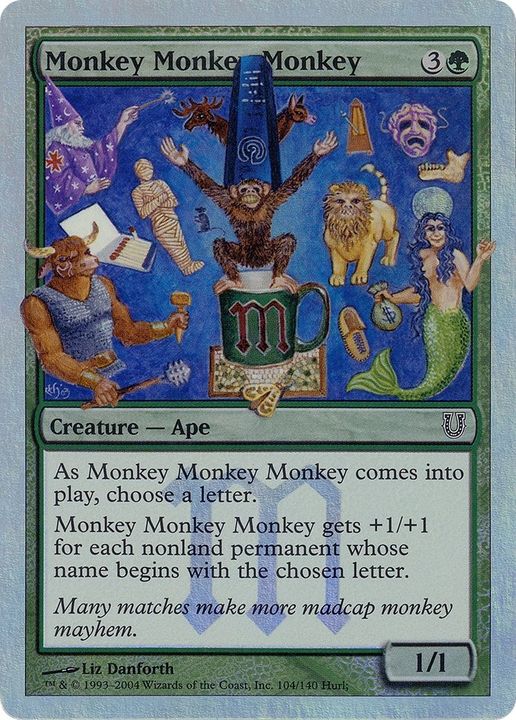 Monkey Monkey Monkey in the group Magic the Gathering / Types / Colors / Green at Proxyprinters.com (3139)