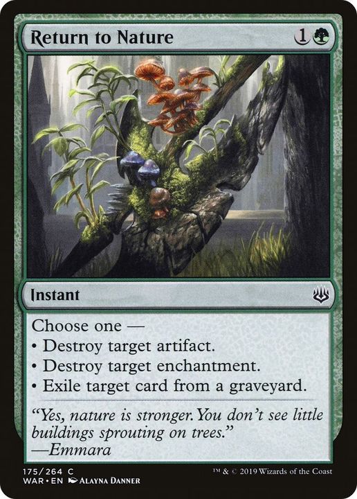 Return to Nature in the group Magic the Gathering / Types / Colors / Green at Proxyprinters.com (3146)