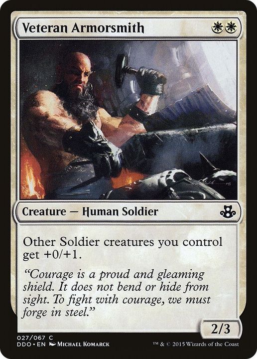 Veteran Armorsmith in the group Magic the Gathering / Types / Creatures / Human at Proxyprinters.com (31483)