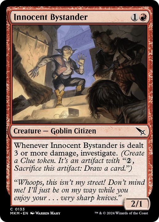 Innocent Bystander in the group Magic the Gathering / Types / Creatures / Goblin at Proxyprinters.com (3151)