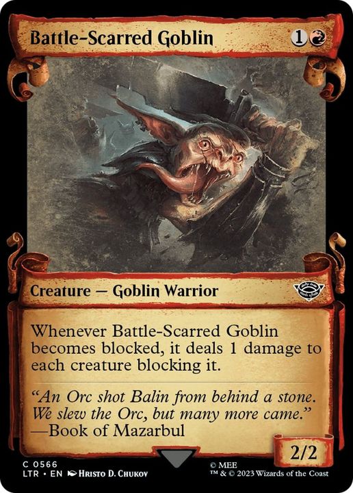 Battle-Scarred Goblin in the group Magic the Gathering / Sets / The Lord of the Rings: Tales of Middle-earth at Proxyprinters.com (31551)