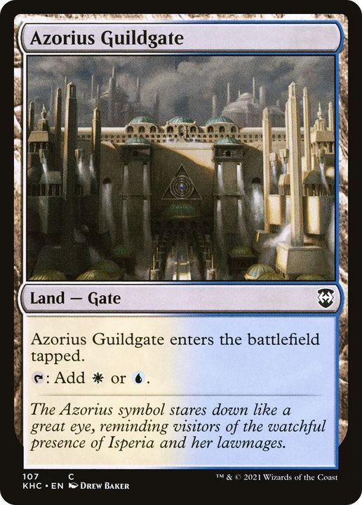 Azorius Guildgate in the group Magic the Gathering / Sets / Kaldheim Commander at Proxyprinters.com (31571)