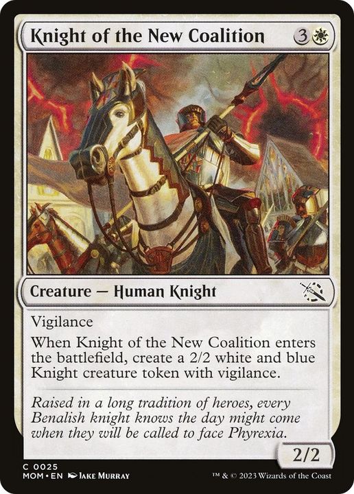 Knight of the New Coalition in the group Magic the Gathering / Sets / March of the Machine Jumpstart Front Cards at Proxyprinters.com (31583)