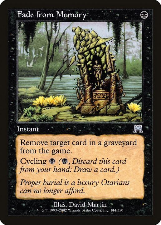 Fade from Memory in the group Magic the Gathering / Types / Colors / Black at Proxyprinters.com (31612)