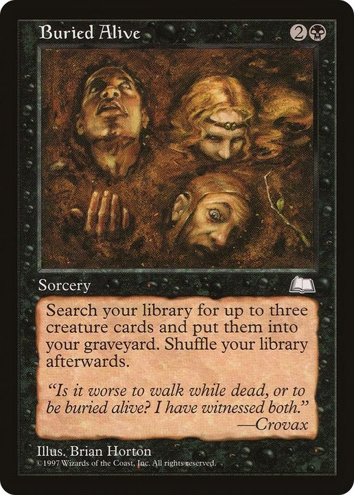 Buried Alive in the group Magic the Gathering / Types / Colors / Black at Proxyprinters.com (31624)