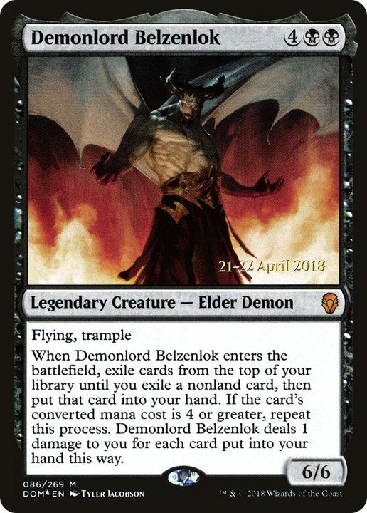 Demonlord Belzenlok in the group Magic the Gathering / Types / Colors / Black at Proxyprinters.com (31679)