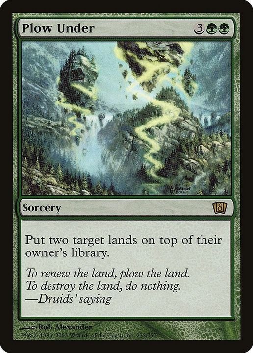 Plow Under in the group Magic the Gathering / Types / Colors / Green at Proxyprinters.com (31693)