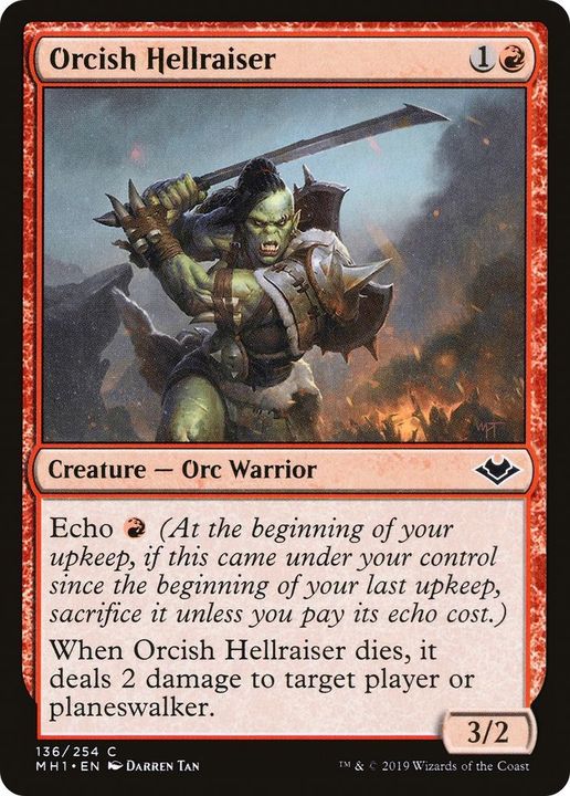 Orcish Hellraiser in the group Magic the Gathering / Types / Creatures / Warrior at Proxyprinters.com (31694)