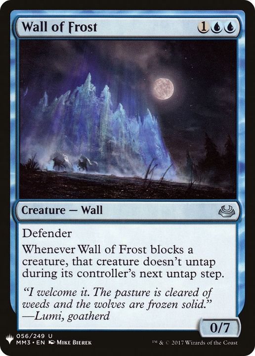 Wall of Frost in the group Magic the Gathering / Sets / The List at Proxyprinters.com (31718)