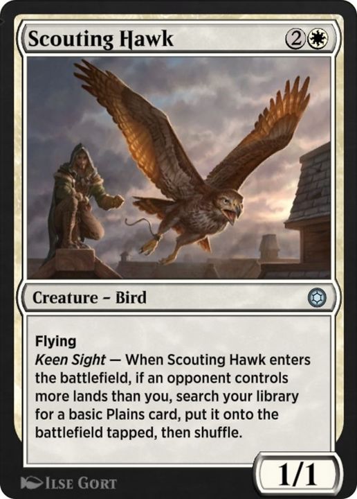 Scouting Hawk in the group Magic the Gathering / Types / Colors / White at Proxyprinters.com (31750)