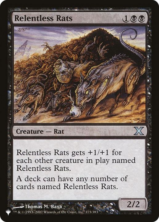 Relentless Rats in the group Magic the Gathering / Sets / The List at Proxyprinters.com (31758)