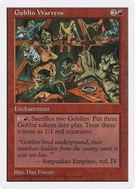 Goblin Warrens in the group Magic the Gathering / Sets / Fifth Edition at Proxyprinters.com (31774)