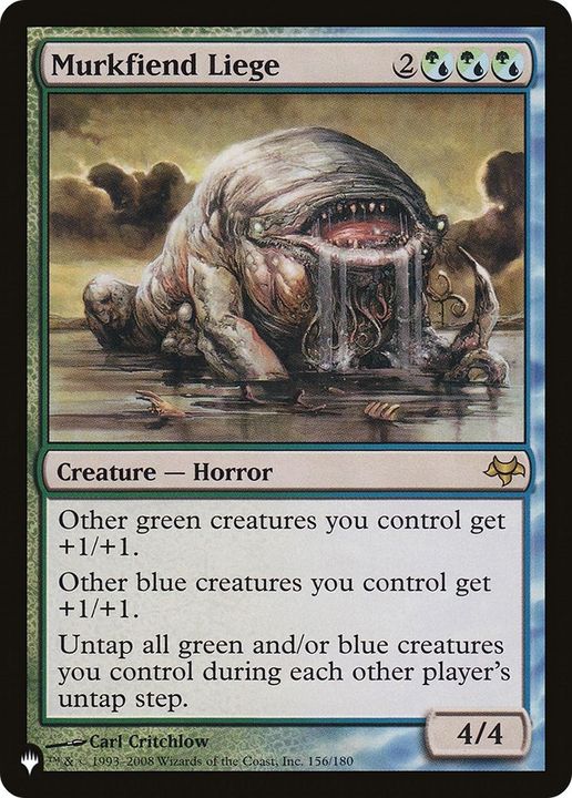 Murkfiend Liege in the group Magic the Gathering / Types / Colors / Multicolors / G, U at Proxyprinters.com (31834)