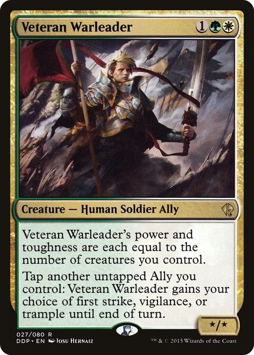 Veteran Warleader in the group Magic the Gathering / Types / Colors / Multicolors / G, W at Proxyprinters.com (31908)