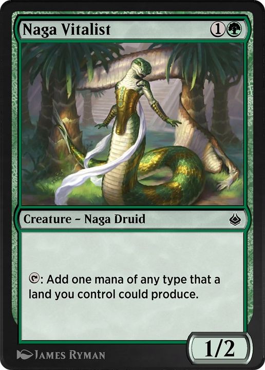 Naga Vitalist in the group Magic the Gathering / Types / Colors / Green at Proxyprinters.com (31916)