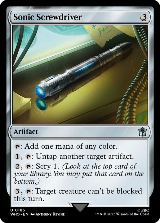 Sonic Screwdriver in the group Magic the Gathering / Sets / Doctor Who at Proxyprinters.com (31923)