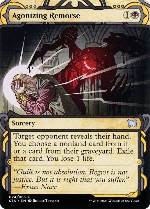 Agonizing Remorse in the group Magic the Gathering / Types / Colors / Black at Proxyprinters.com (31990)