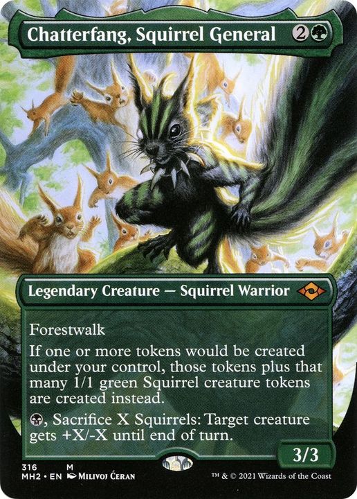 Chatterfang, Squirrel General in the group Magic the Gathering / Types / Creatures / Warrior at Proxyprinters.com (31991)