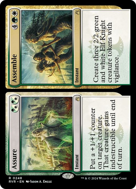 Assure // Assemble in the group Magic the Gathering / Types / Colors / Multicolors / G, W at Proxyprinters.com (32000)