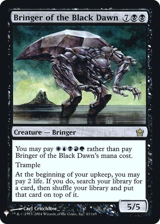 Bringer of the Black Dawn in the group Magic the Gathering / Types / Colors / Black at Proxyprinters.com (32024)