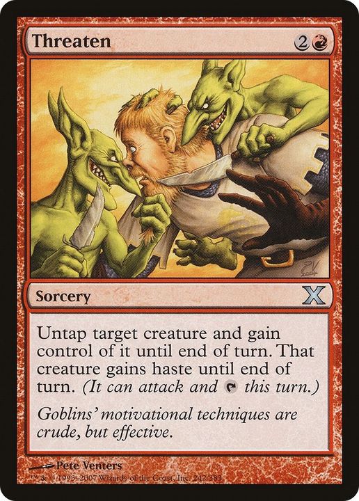 Threaten in the group Magic the Gathering / Types / Colors / Red at Proxyprinters.com (32035)