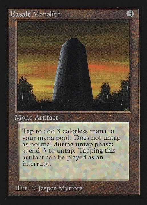 Basalt Monolith in the group Magic the Gathering / Types / Artifacts / Artifact at Proxyprinters.com (32043)