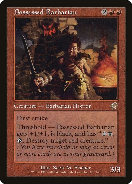 Possessed Barbarian in the group Magic the Gathering / Types / Creatures / Human at Proxyprinters.com (32059)