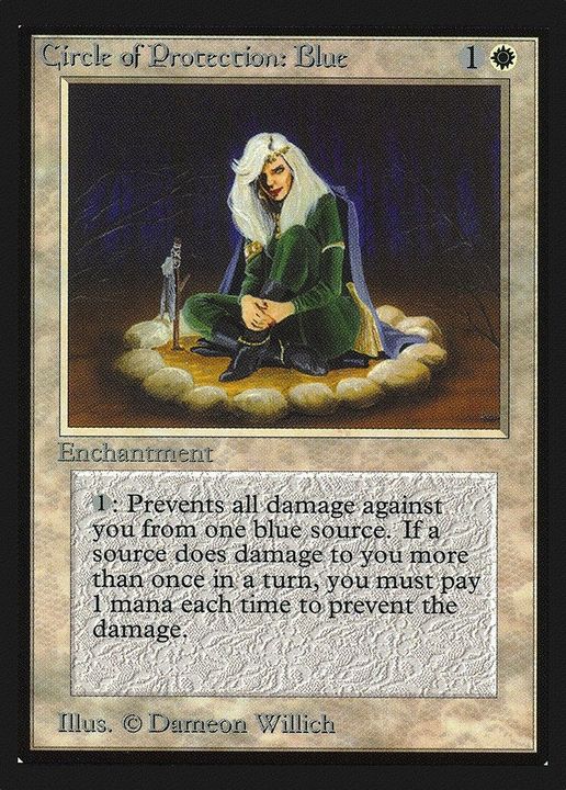 Circle of Protection: Blue in the group Magic the Gathering / Types / Enchantment / Enchantment at Proxyprinters.com (32065)